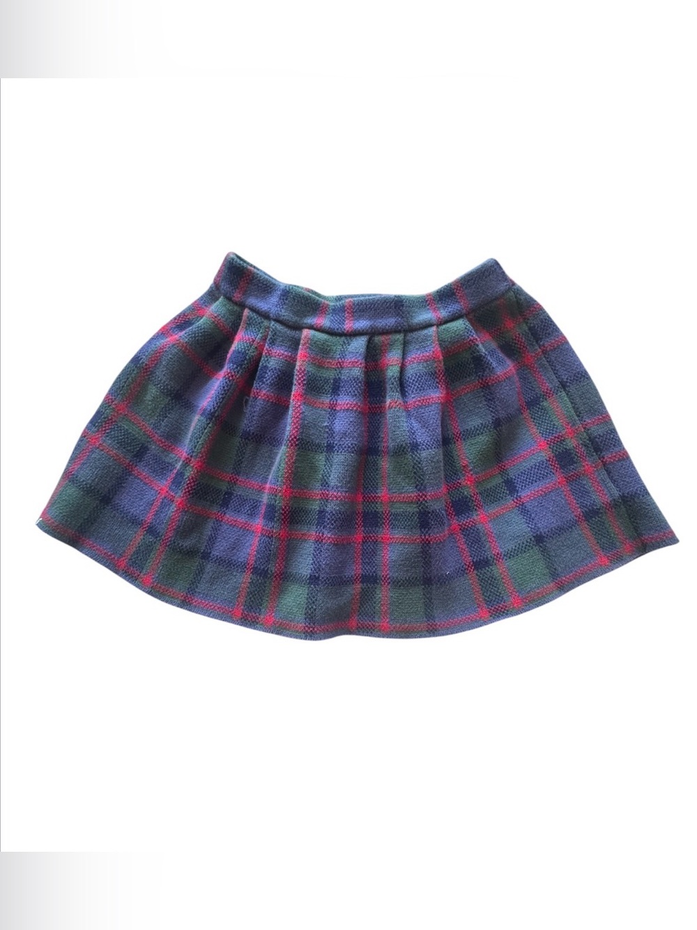 3 FOR $10 TOMMY BAHAMA Girls Small (5/6) Plaid Pull-On Skirt Blue Green Red